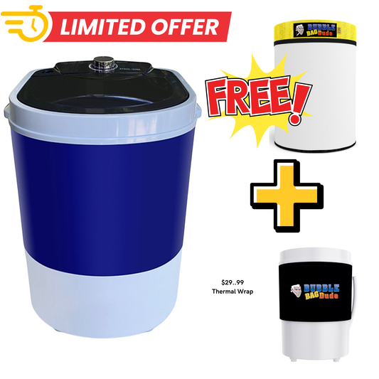 BUBBLEBAGDUDE 5-Gallon Mini Bubble Machine (ONLY with Zipper Bag)