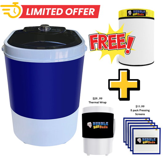 BUBBLEBAGDUDE 5-Gallon Mini Bubble Machine (ONLY with Zipper Bag)