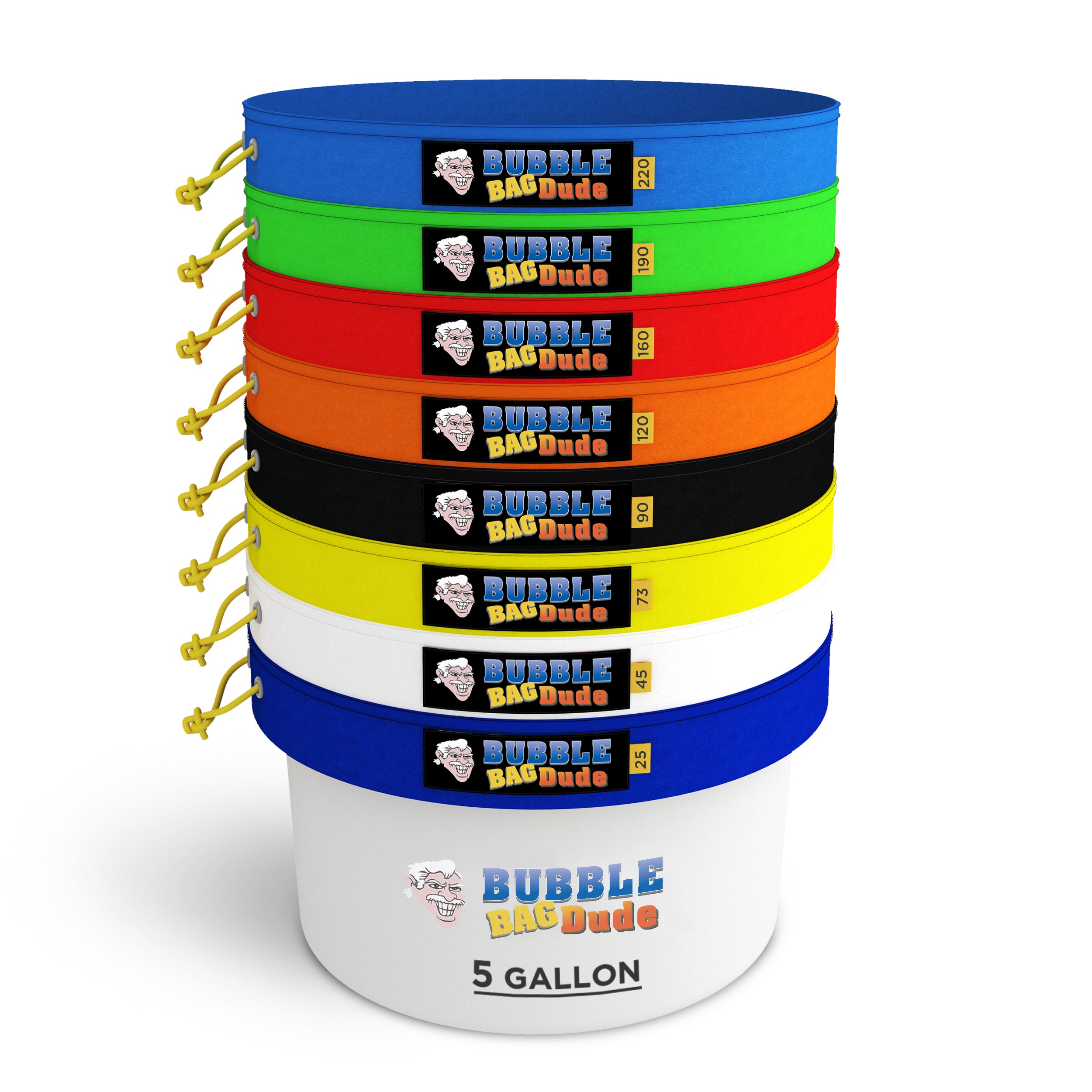 BUBBLEBAGDUDE Bubble Machine 5 Gallon with 8 Bag Kit Extraction Bags
