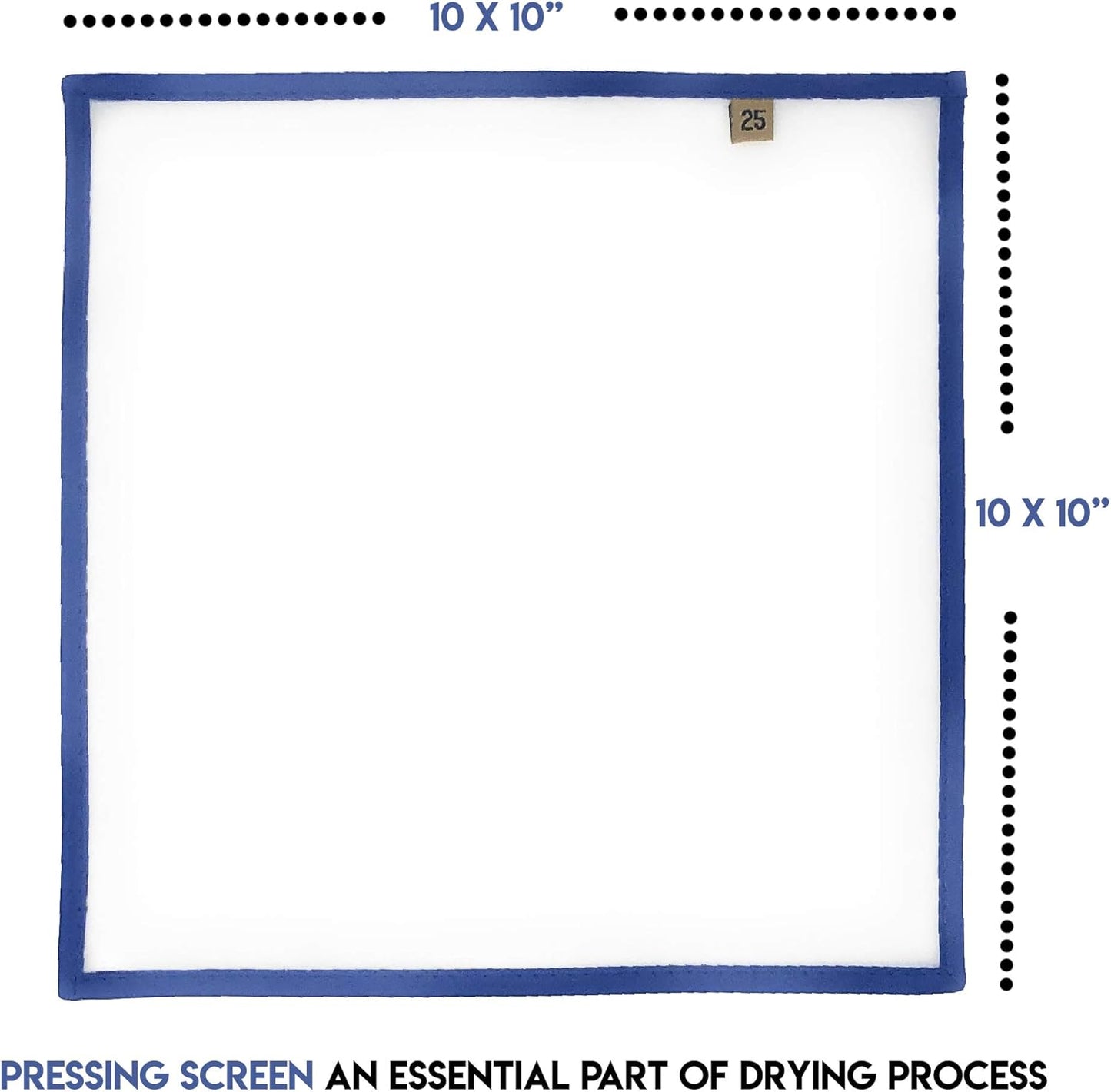 BBD 10 x 10 Pressing Screen 25 Micron 10-Pack